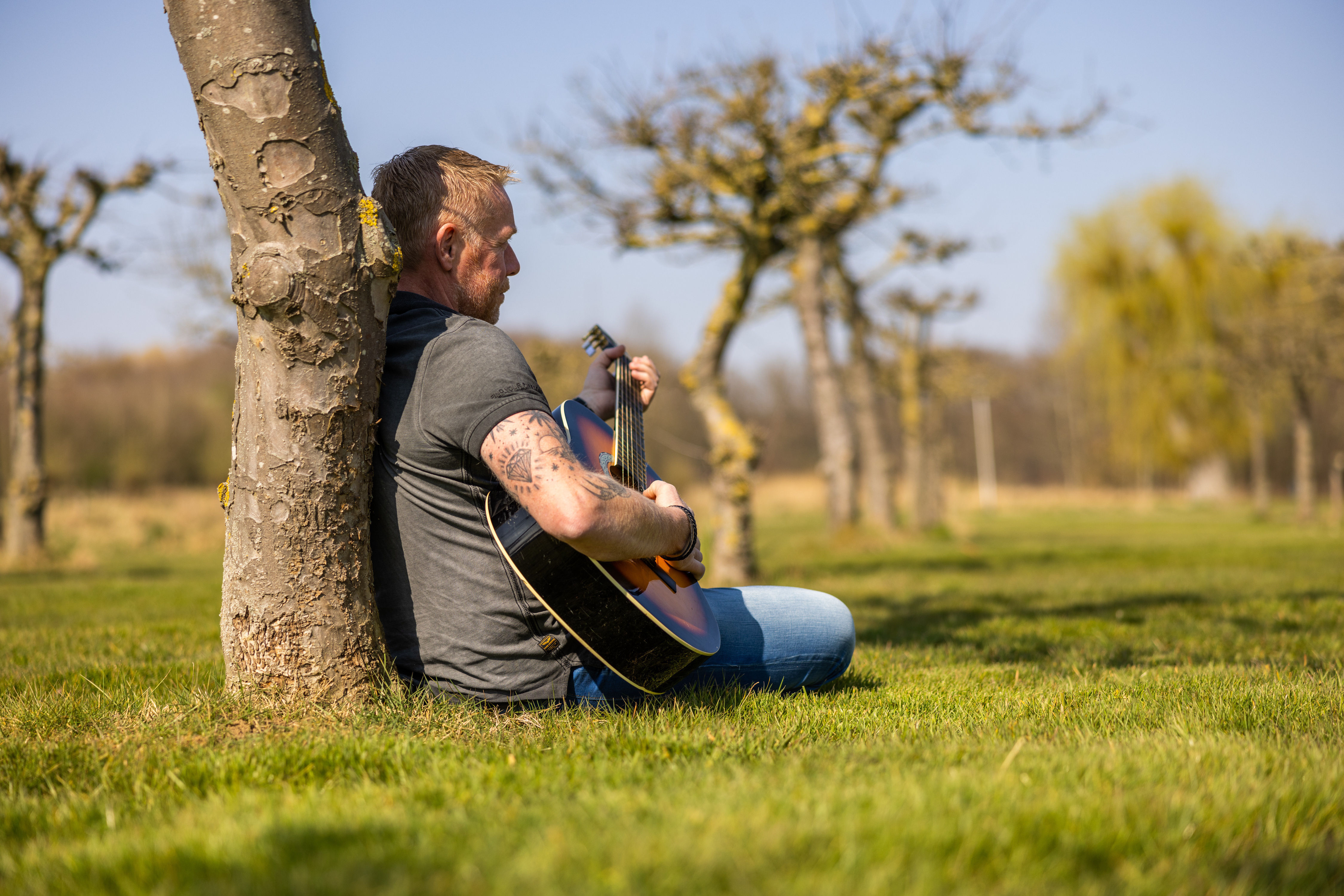 Persoon met gitaar